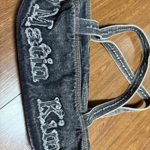 [BUNJANG] Matin Kim Black Denim Bag / 새상품급) 마뗑킴 데님 흑청 가방 팝니다
