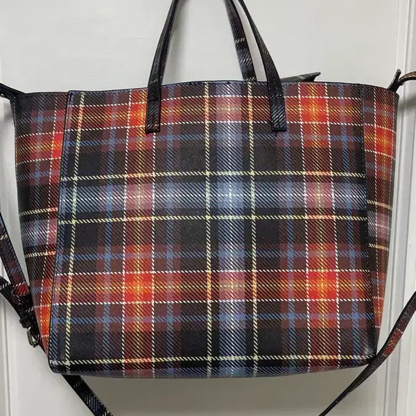 [BUNJANG] Bershka Plaid Tote Bag / BERSHkA 체크 토트백