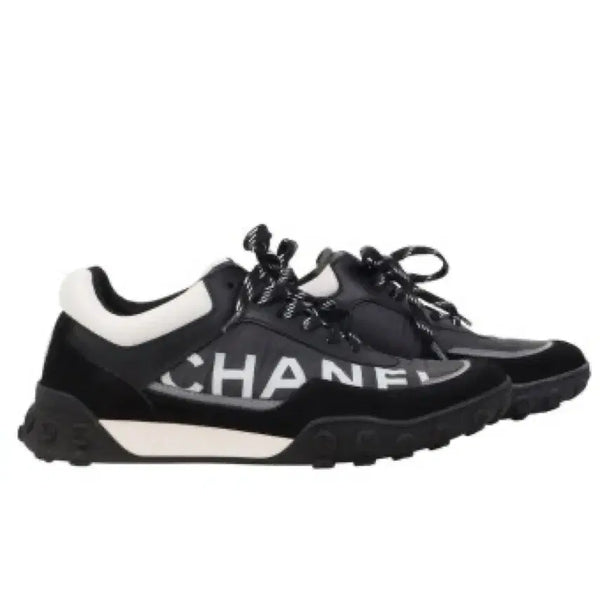 [BUNJANG] Chanel Black Sneakers Size 38.5 / 샤넬 블랙 스니커즈 38.5사이즈