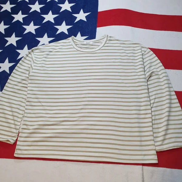[BUNJANG] Veni Stripe Long Sleeve T-Shirt 2XL / Veni 스트라이프 긴팔티 2xL. 2508909