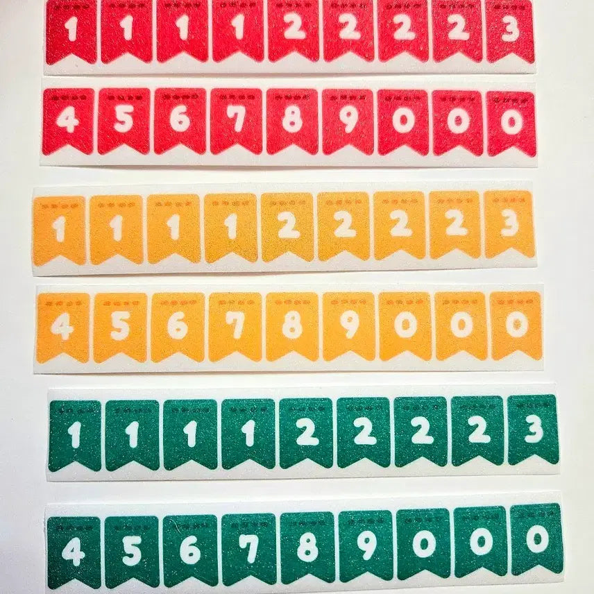 [BUNJANG] Linofriends Number Garland Kiss Cut Sticker Small Batch / [리노프렌즈] 숫자가랜드 키스컷 소분