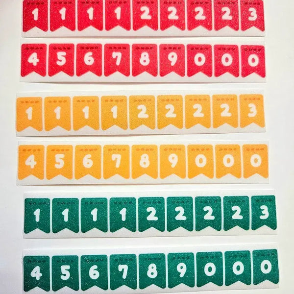 [BUNJANG] Linofriends Number Garland Kiss Cut Sticker Small Batch / [리노프렌즈] 숫자가랜드 키스컷 소분