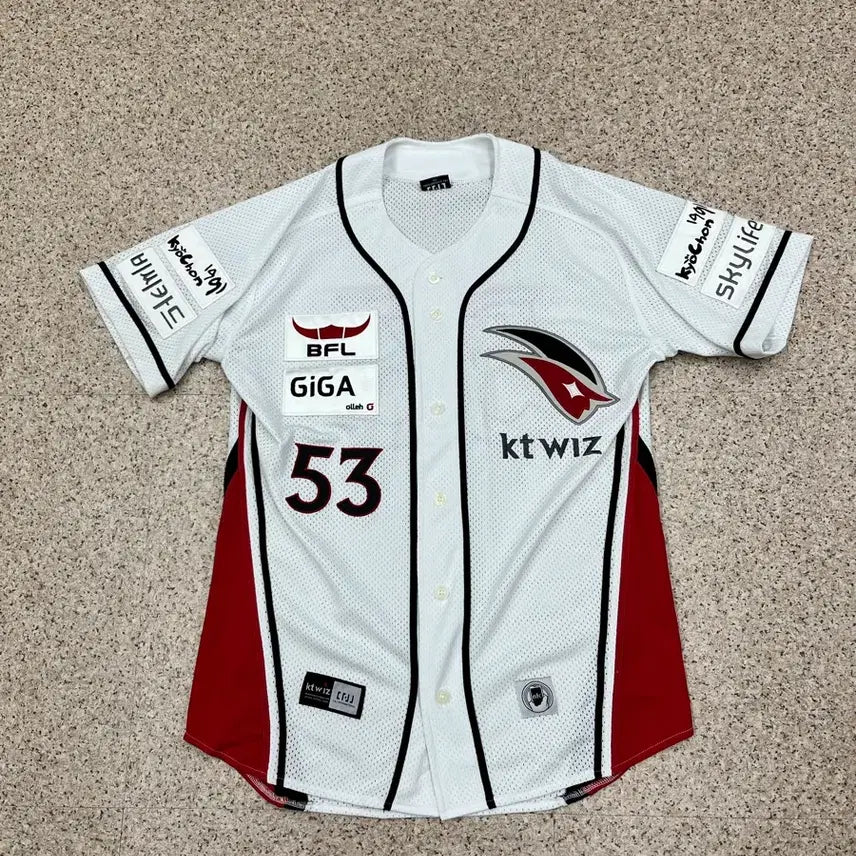 [BUNJANG] KT Wiz Baseball Full Marking Noname Jersey #53 / KBO KT 위즈 풀 마킹 노네임 53번 유니폼 100 프로야구