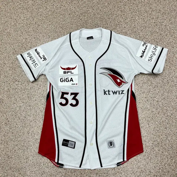 [BUNJANG] KT Wiz Baseball Full Marking Noname Jersey #53 / KBO KT 위즈 풀 마킹 노네임 53번 유니폼 100 프로야구