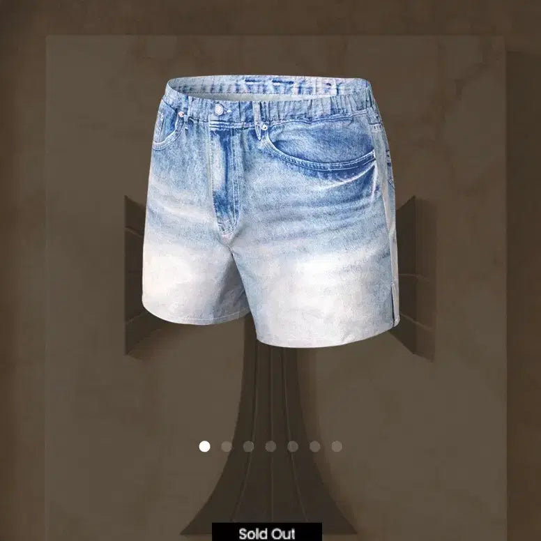 [BUNJANG] Raphanato Etoile Daily Denim Running Swim Shorts / 라피나토 에뚜왈 데일리 데님 런닝 스윔 쇼츠(52)