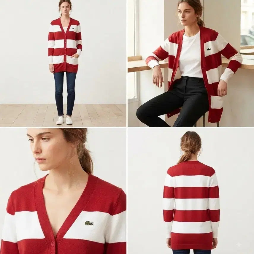 [BUNJANG] Lacoste Cardigan Women's Size 90 / (택포)라코스테 가디건 여 90