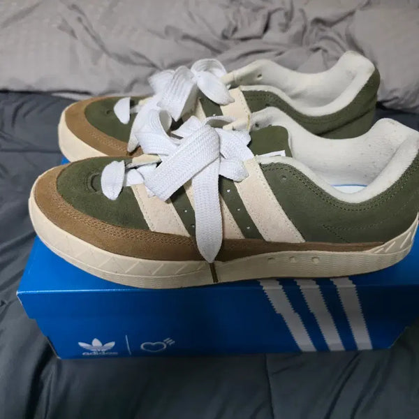 [BUNJANG] Adidas Human Made ADIMATIC "Brown" Sneakers (275) / 아디다스 휴먼메이드 아디매틱 브라운 275