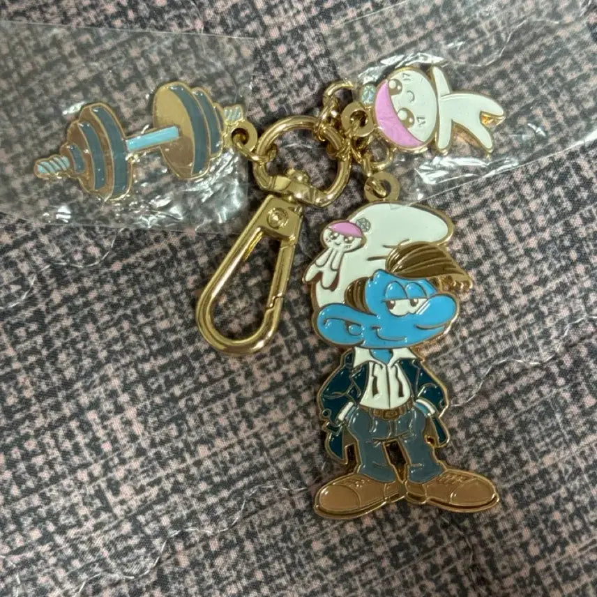 [BUNJANG] SEVENTEEN Mingyu Smurf Keyring / 세븐틴 민규 스머프 키링 이삭토스트