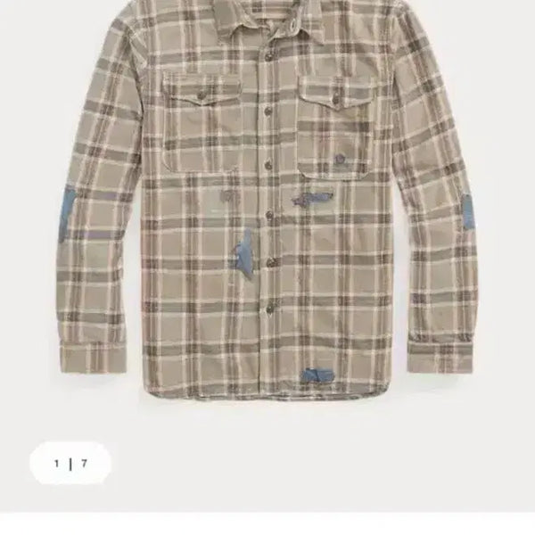 [BUNJANG] RRL Repair Plaid Twill Workshirt Medium New / RRL 리페어 플래드 트윌 워크셔츠 M사이즈 새상품