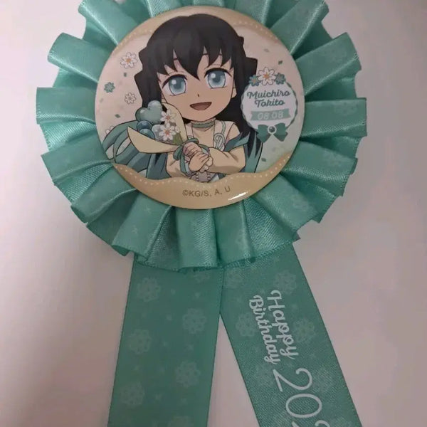 [BUNJANG] 2025 Muichiro Birthday Rosette Can Badge / 2025 무이치로 생일 로제트 캔뱃지