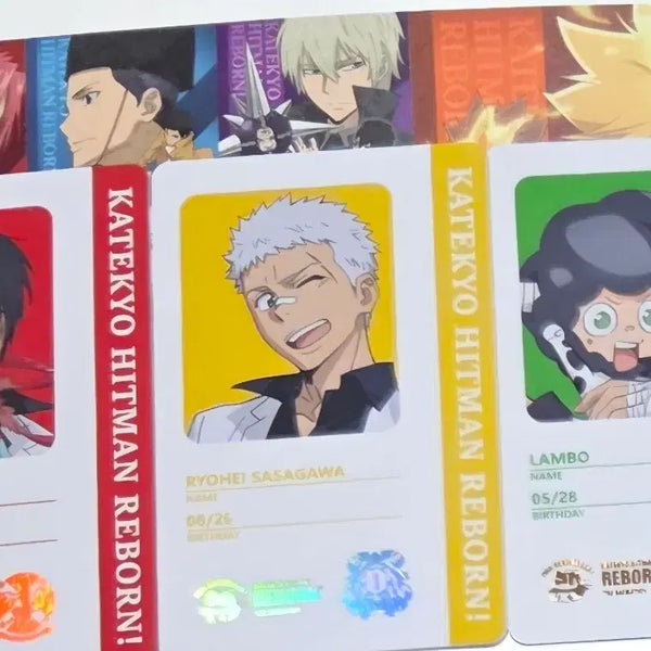 [BUNJANG] Katekyo Hitman Reborn! 20th Anniversary Pop-up ID Card Set - Xanxus, Ryohei, Lussuria / (일괄) 가히리 20주년 팝업 아이디풍카드 잔저스 료헤이 람보