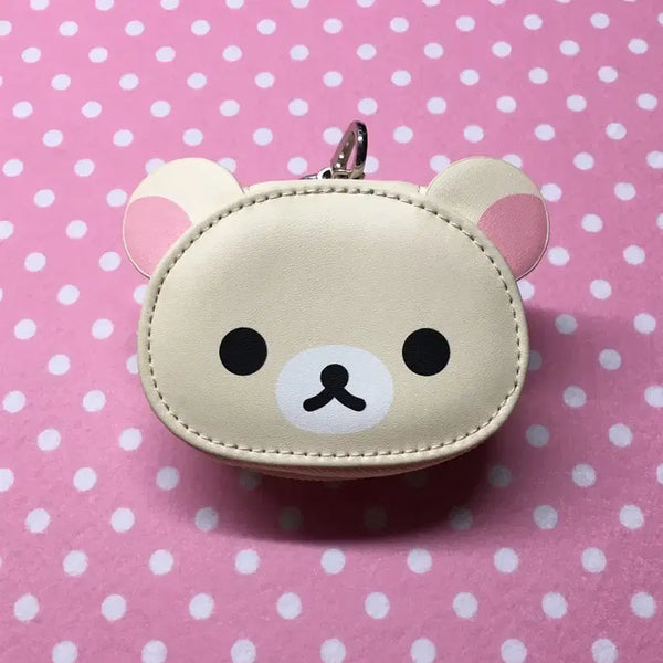 [BUNJANG] Rilakkuma Coin Pouch / 코리락쿠마 가죽 동전지갑 파우치
