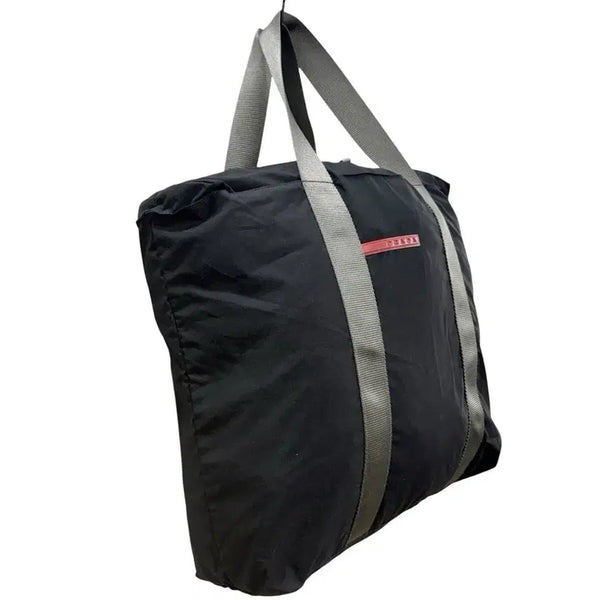 [BUNJANG] Prada Sport Linea Rossa Nylon Tote Bag Black / 프라다 스포츠 리네아로사 나일론 토트백