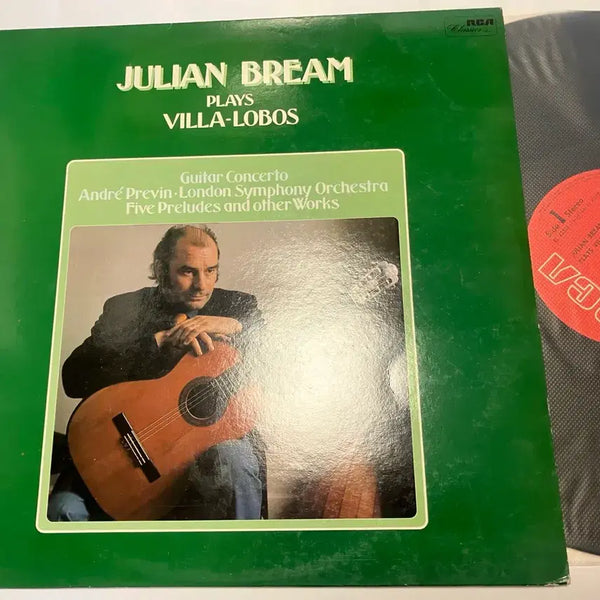 [BUNJANG] Julian Bream Plays Villa-Lobos Guitar Concertos LP (1971 RCA Red Seal First Press) / 수입초반LP) 줄리안 브림 연주 빌라-로보스 기타 협주곡