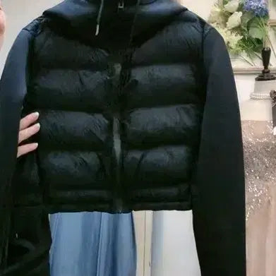 [BUNJANG] Zara Hooded Padded Jumper Black / 자라 후드 패딩 점퍼 블랙