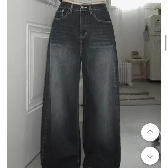 [BUNJANG] Denim Wide Pants / 청 와이드팬츠