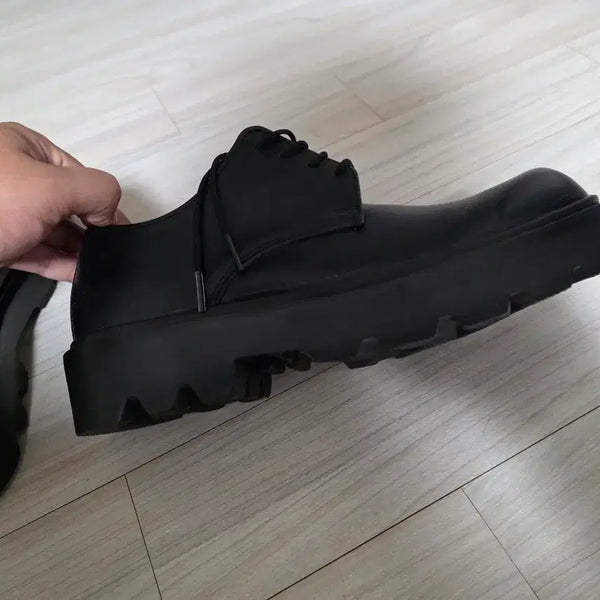 [BUNJANG] Volume Square-Toe Derby Shoes Black 260 / 볼륨 스퀘어토 더비슈즈 블랙 260