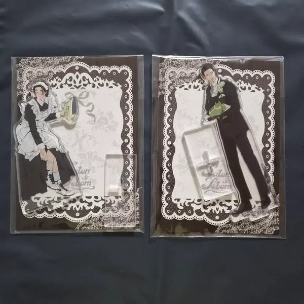 [BUNJANG] Joo Ji-pyung Salon de Lebon Acrylic Stand (An Pyung-pyung, Joo In-cheol) Bundle Set (Sealed) / 주의 평화 아크릴 스탠드 살롱 드 르봉 안평화 주인철 미개봉 일괄