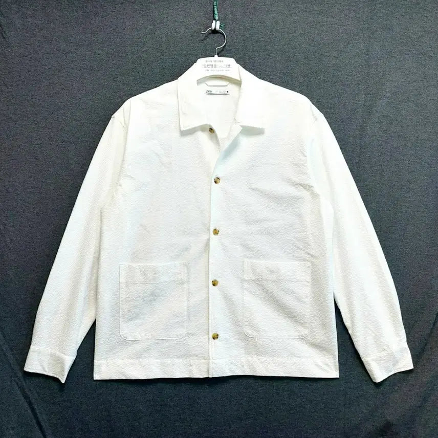 [BUNJANG] Zara Men's White Summer Jacket L/XL (100-105) / 새제품/자라 남성여름자켓100-105/스판자켓/택포