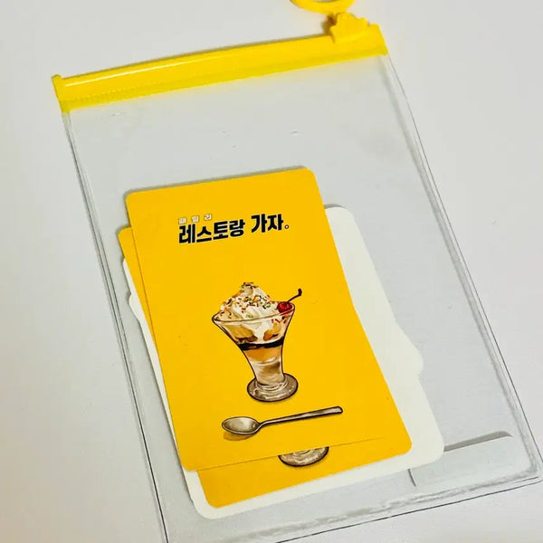 [BUNJANG] Family Restaurant Gaja Photocard Sticker Bundle / 패밀리 레스토랑 가자 구매 특전 포토카드 스티커 포카 카페 파미레스 만화책