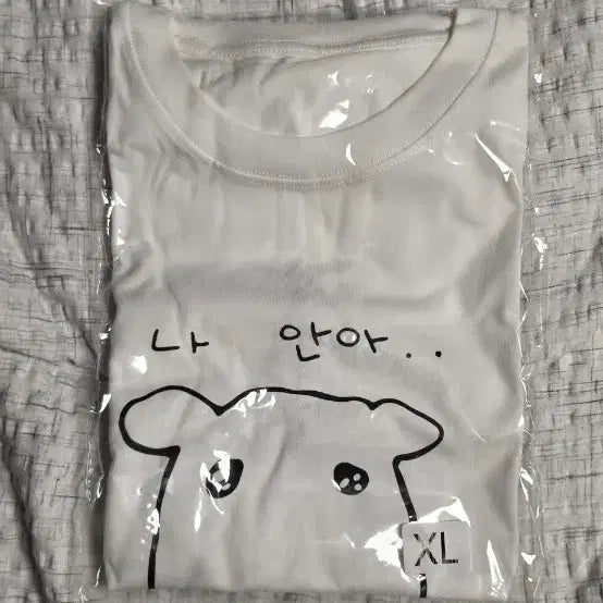 [BUNJANG] Ganadi Character Short-Sleeve T-Shirt XL / 가나디  나 안아 캐릭터 반팔 티셔츠 XL