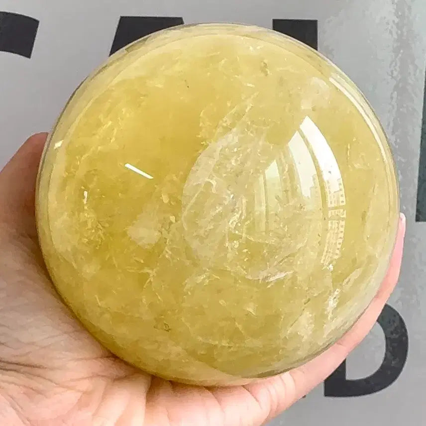 [BUNJANG] Natural Stone 1kg Rainbow Citrine Sphere / [천연원석] 초대형 1kg 레인보우 시트린 스피어 | Citrine