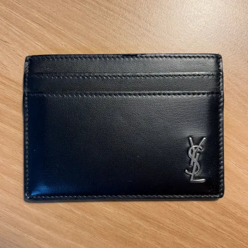 [BUNJANG] Saint Laurent Tiny Monogram Card Holder Silver Hardware / 생로랑 타이니 모노그램 카드지갑 은장