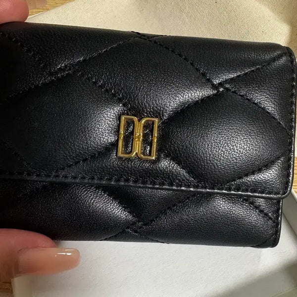 [BUNJANG] Daks Black Quilted Card Holder / 닥스 카두 지갑