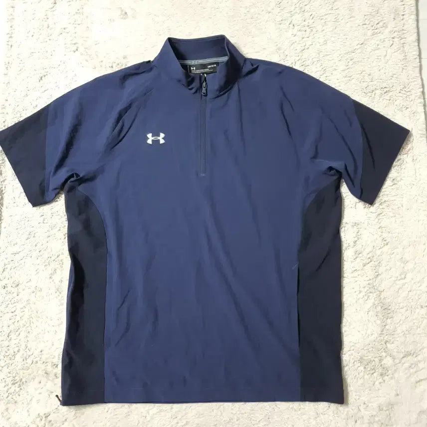 [BUNJANG] Under Armour Short Sleeve Windbreaker Navy L / 언더아머 반팔 바람막이 L  (461