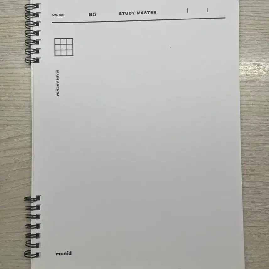 [BUNJANG] Munid Grid Spring Notebook / 뮤니드 그리드 스프링 노트