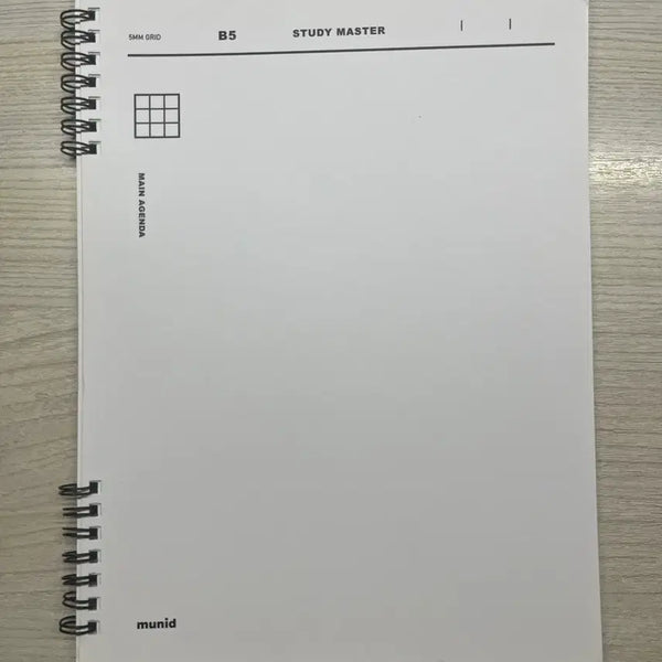 [BUNJANG] Munid Grid Spring Notebook / 뮤니드 그리드 스프링 노트