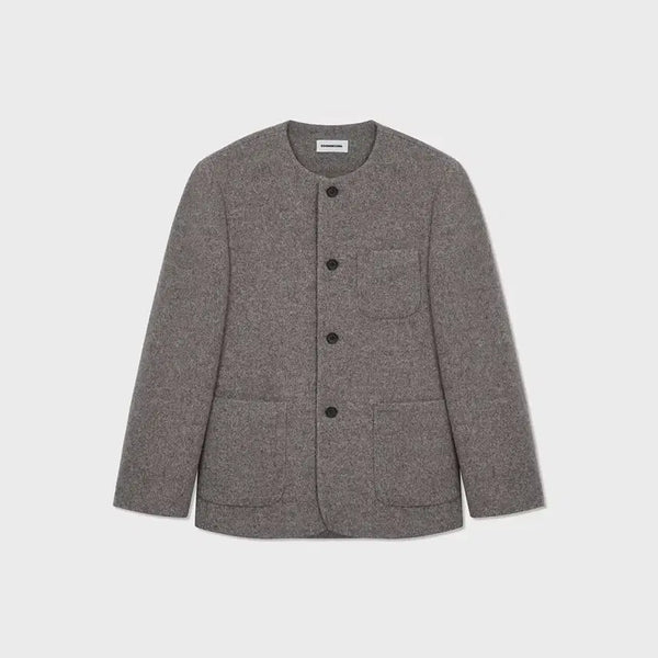 [BUNJANG] Gu Min Sung Round Neck Wool Jacket - Size L / [L] 구민성 라운드넥 울 자켓