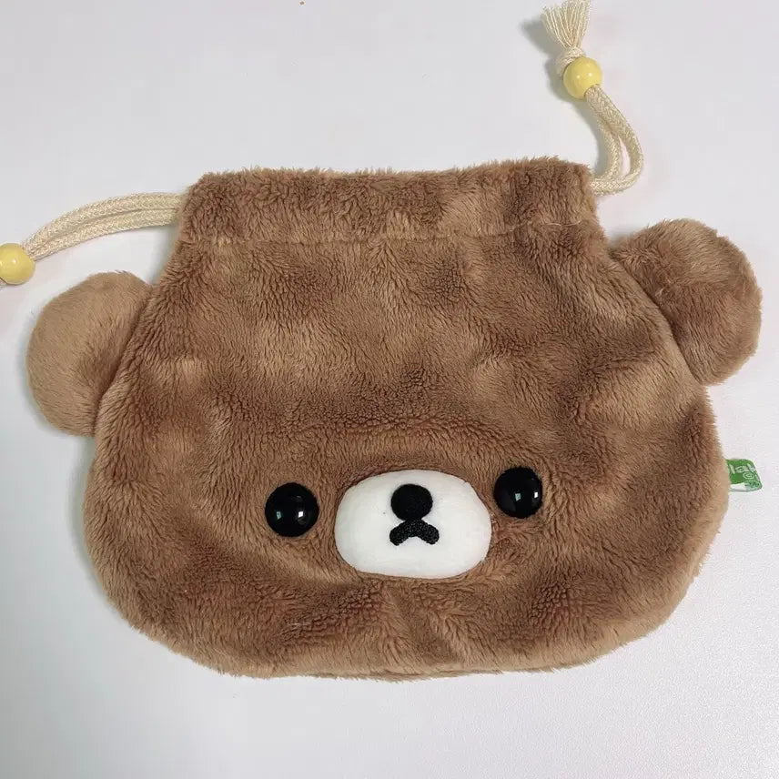 [BUNJANG] Rilakkuma Kogumachan Pouch Drawstring Bag / 리락쿠마 코구마 파우치 복조리 조이개