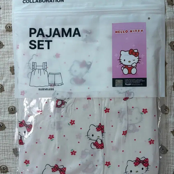 [BUNJANG] Spao Sanrio Hello Kitty Sleeveless Ruffle Pajamas L / 미개봉) 스파오 산리오 헬로키티 민소매 프릴 잠옷 L