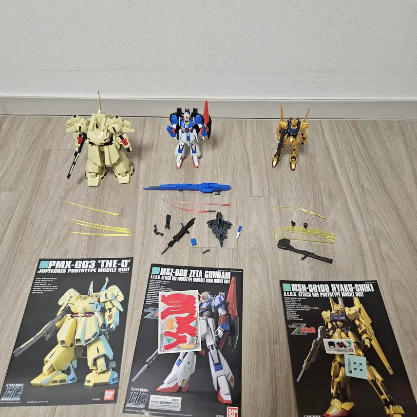 [BUNJANG] Bandai HG Zeta Gundam, Hyaku Shiki, The-O Assembly Model Kit (No Box) / 반다이 HG 제타건담, 백식, THE-O 가조립 박스X