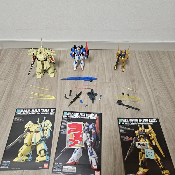[BUNJANG] Bandai HG Zeta Gundam, Hyaku Shiki, The-O Assembly Model Kit (No Box) / 반다이 HG 제타건담, 백식, THE-O 가조립 박스X