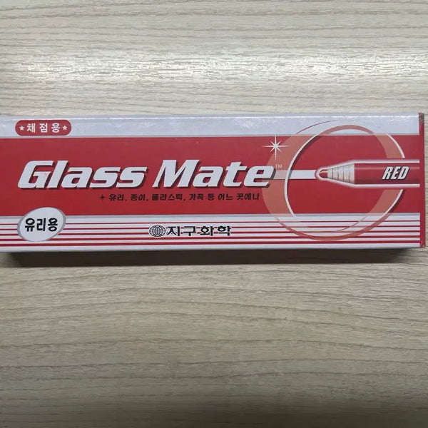 [BUNJANG] Glassmate Glass Marker Red 12-Piece Set / 글라스메이트 유리용 색연필 빨강 12p