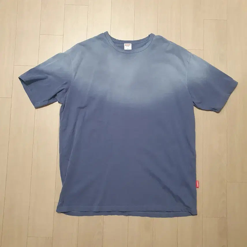 [BUNJANG] Blackout Washed T-Shirt Dark Blue / [S] 블랙아웃 워시드 반팔 티셔츠 다크블루