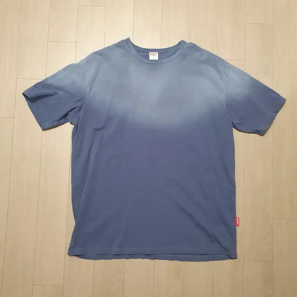 [BUNJANG] Blackout Washed T-Shirt Dark Blue / [S] 블랙아웃 워시드 반팔 티셔츠 다크블루