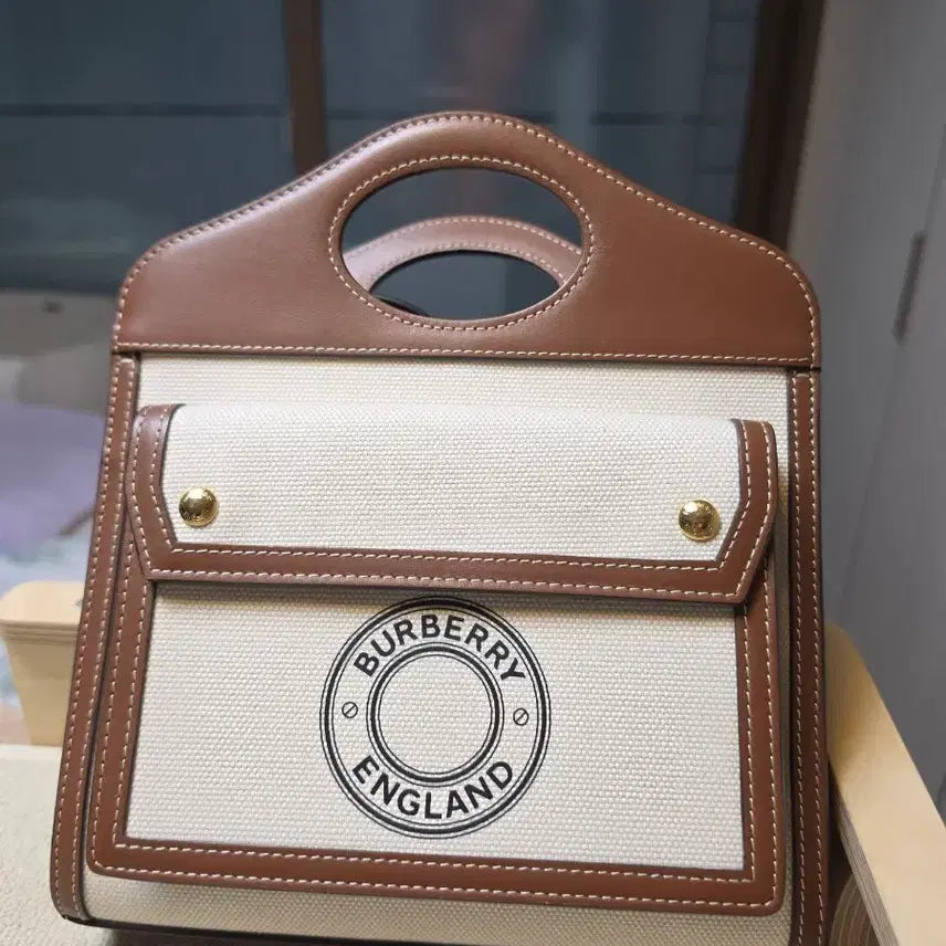 [BUNJANG] Burberry Canvas Two-Way Mini Bag / 버버리 캔버스 투웨이 미니백