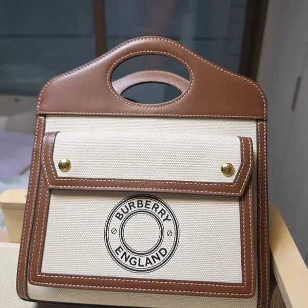 [BUNJANG] Burberry Canvas Two-Way Mini Bag / 버버리 캔버스 투웨이 미니백