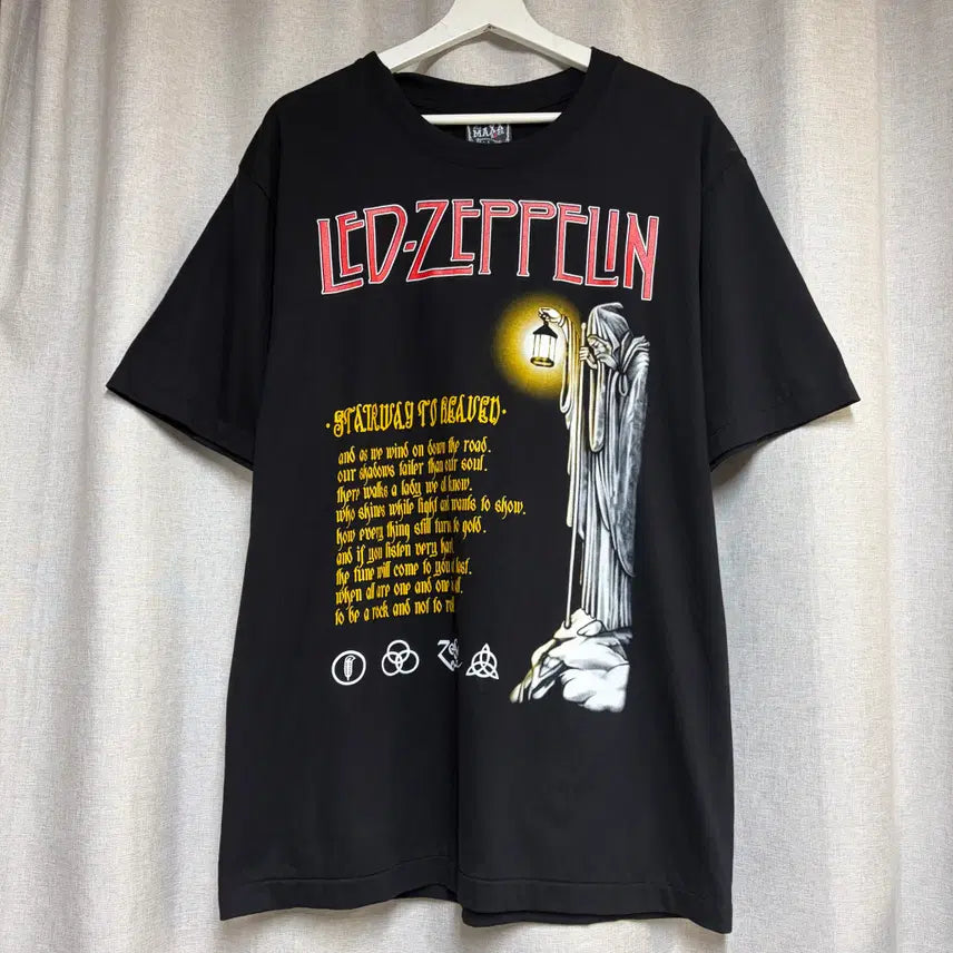 [BUNJANG] The MAXX ROCK Led Zeppelin Band T-Shirt (L) / The MAXX ROCK 레드 제플린 락밴드 티셔츠 L