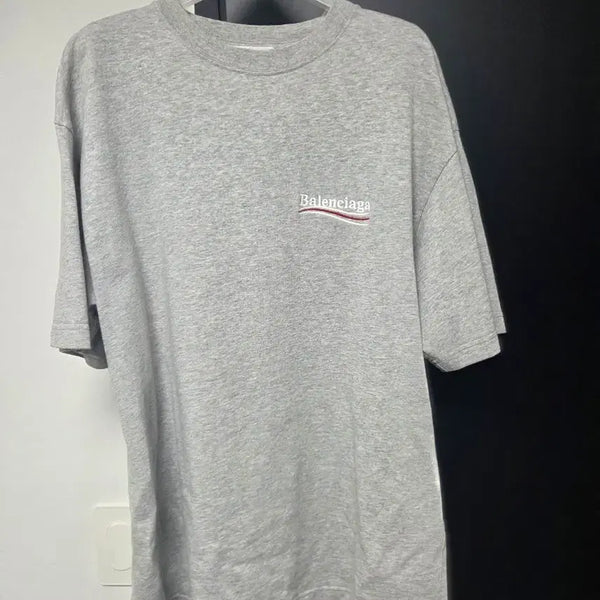 [BUNJANG] Balenciaga Embroidered Short Sleeve T-Shirt / 발렌시아가 자수 반팔