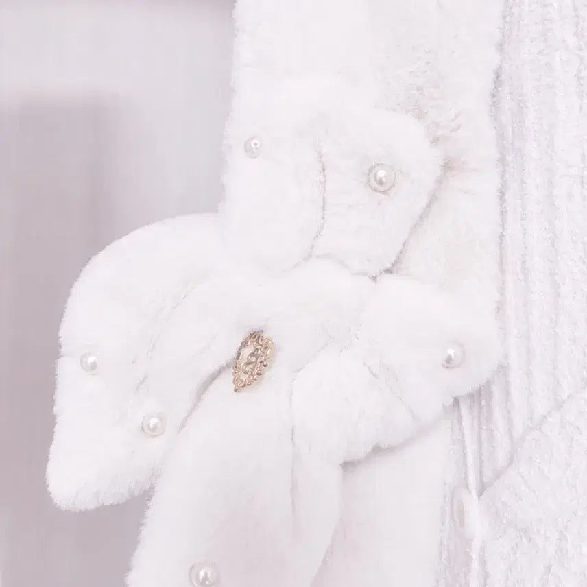 [BUNJANG] Baby The Stars Shine Bright Ribbon Muffler Ivory / 베이비 더 스타즈 샤인 브라이트 아이보리 리본 머플러