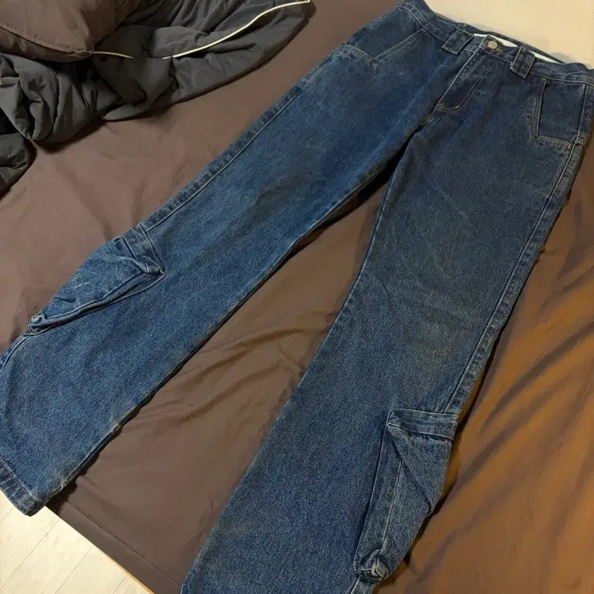 [BUNJANG] Plastic Product Ankle Cargo Denim / S) 플라스틱프로덕트 앵클카고 데님