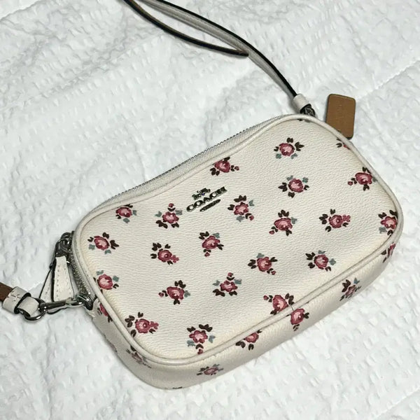 [BUNJANG] Coach Floral Pattern Mini Camera Bag Shoulder Bag / 희귀) 코치 플로럴 패턴 크로스백 숄더백