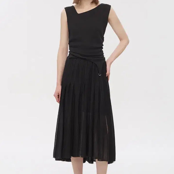 [BUNJANG] Time Black Tulle Banding Skirt / 타임 블랙 튤 밴딩 스커트