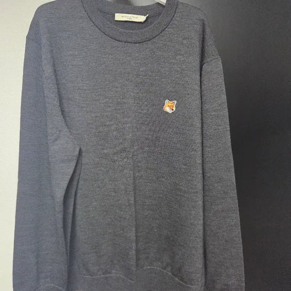 [BUNJANG] Maison Kitsuné Fox Head Logo Knit XL / 메종키츠네 니트