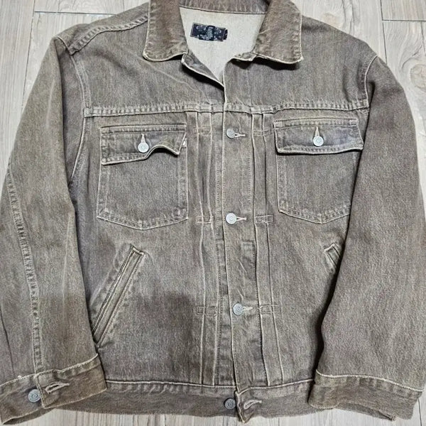 [BUNJANG] RRL Denim Trucker Jacket Three Star Made in USA / RRL 더블알엘 데님 트러커 미제 쓰리스타 라지