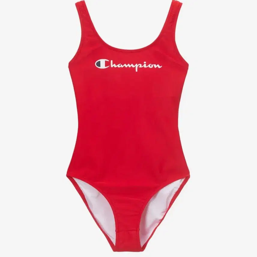 [BUNJANG] Champion Red Logo Swimsuit XS / 챔피온 레드 로고 수영복 xs